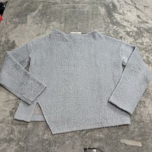 Un Dix Cors Boat Neck Furry Longsleeve Sweater Womens Size F Made in Japan Boho